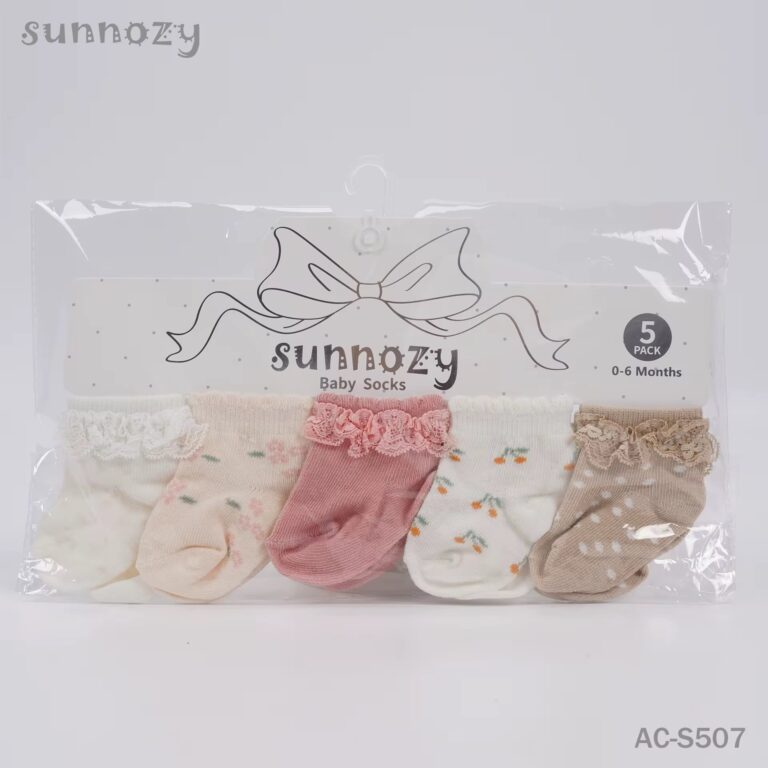 Sunnozy Baby Socks 5pcs 0-6 months Flower - View 2