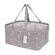 Baby Diaper Caddy 3-Compartment Ash Star - View 2