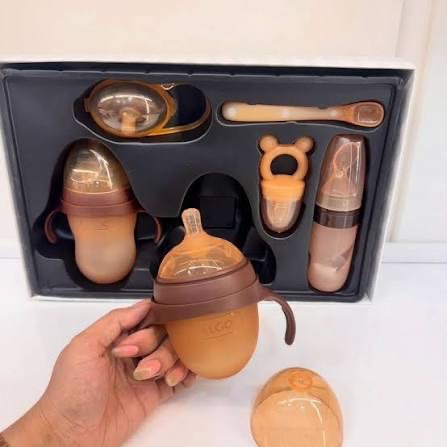 Baby Silicone Feeding Bottle Set-Only Baby - View 3