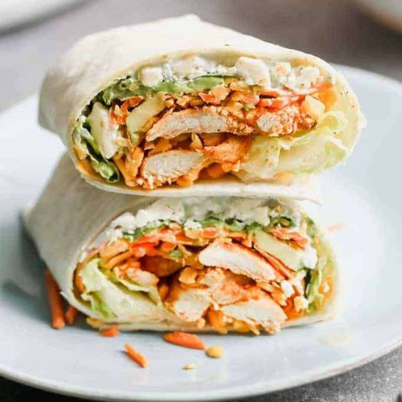 French fries with spicy wings 5