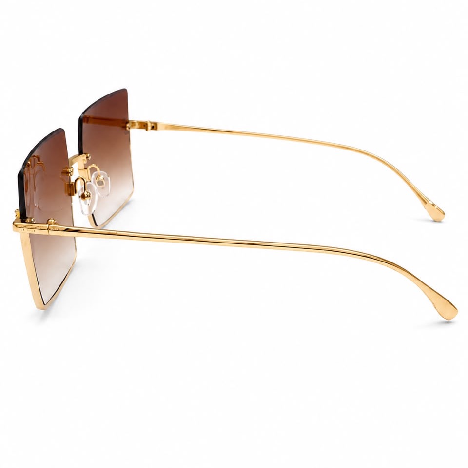 FENDI SQUARE BROWN (FSB) WOMEN SUNGLASSES - View 3