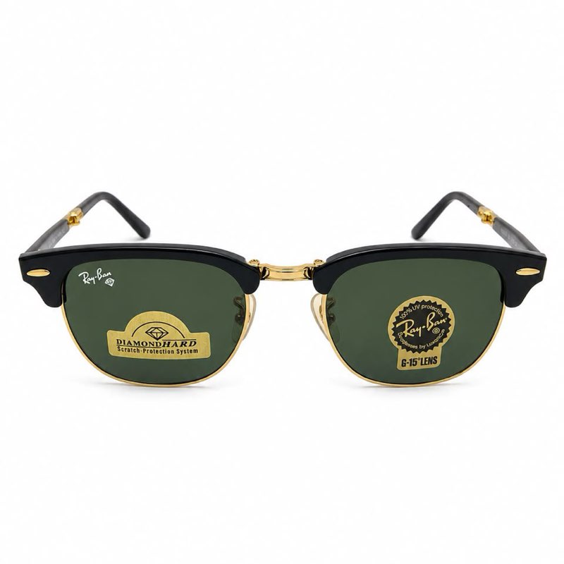 RAYBAN FOLDABLE BLACK (RB2176 901 3N) MEN SUNGLASSES - View 3