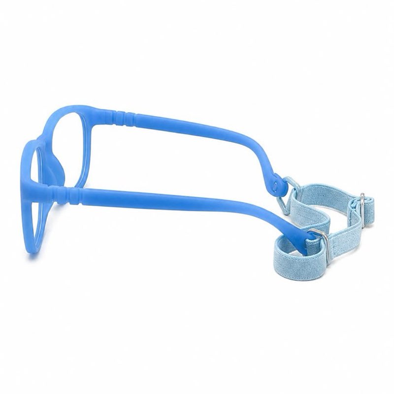 BLUE SILICONE FLEXIBLE (3110 C9) UNISEX KIDS FRAME - View 3