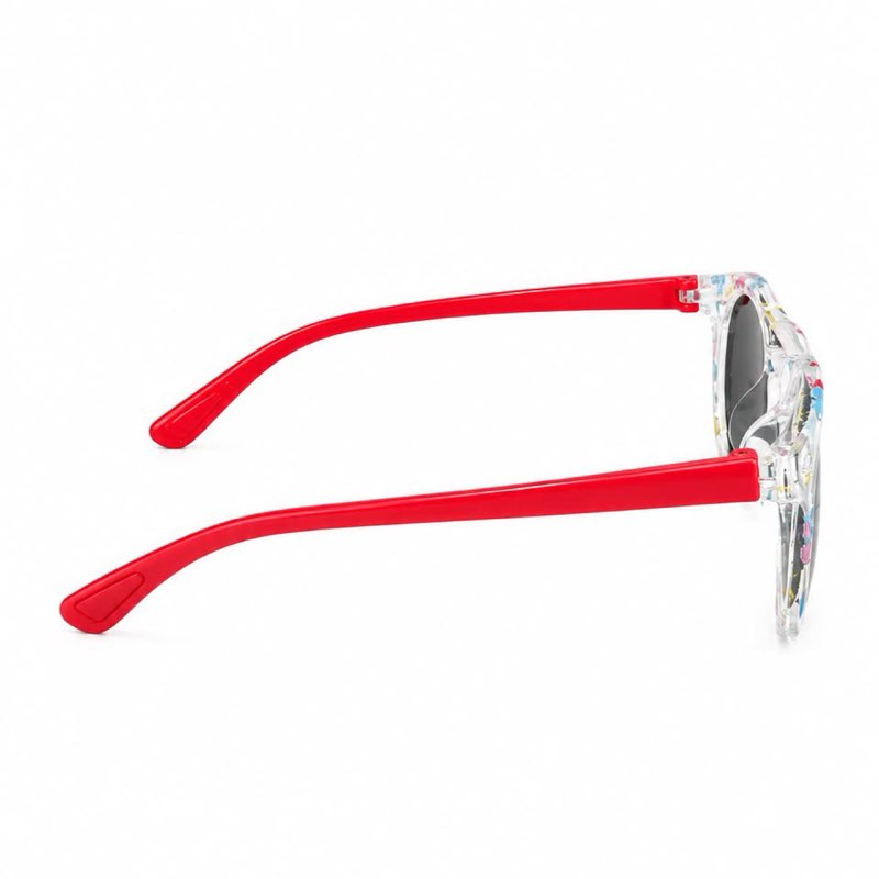 PINK FLOWERY KIDS SUNGLASSES - View 3