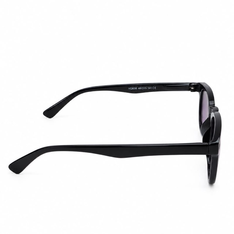 BLACK UNISEX KIDS SUNGLASSES - View 3
