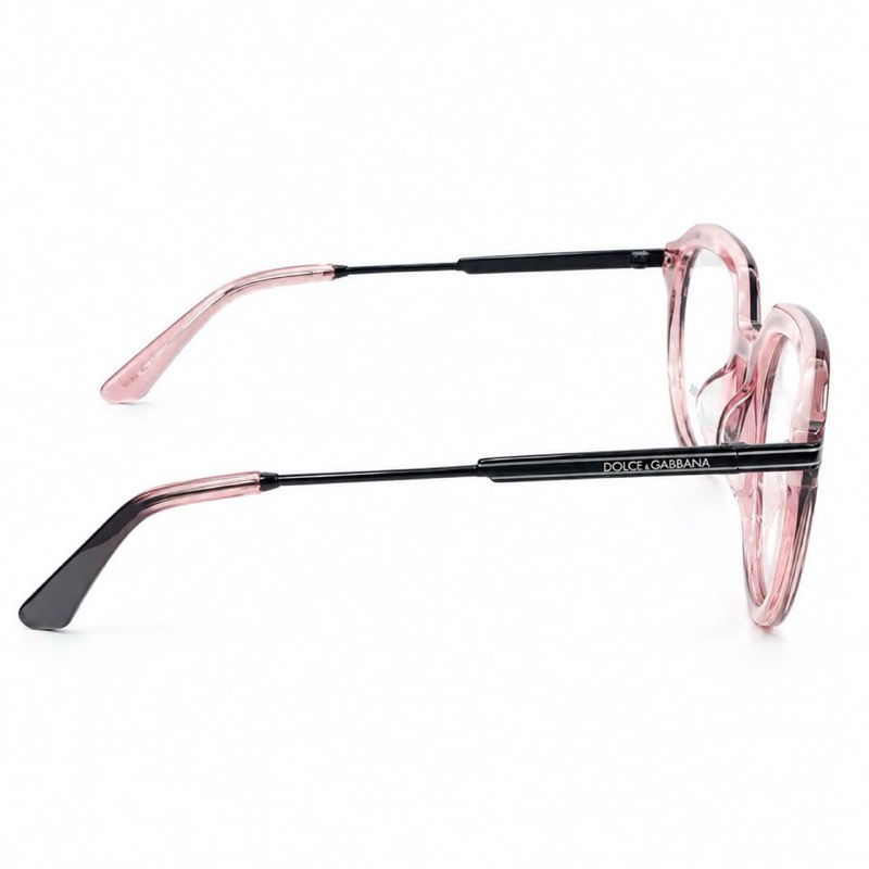 DOLCE & GABBANA BROWN AND BABY PINK (DG3402 3446) WOMEN FRAME - View 3