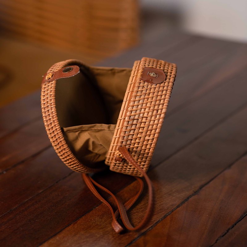 Baaba Rattan Crossbody Bag - View 3