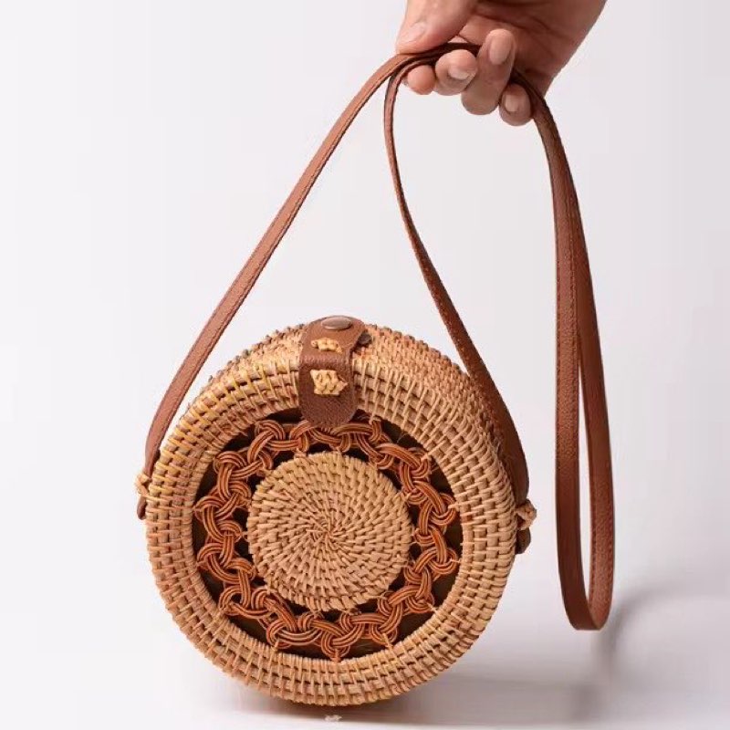 Yaa Crossbody Rattan Bag - View 2