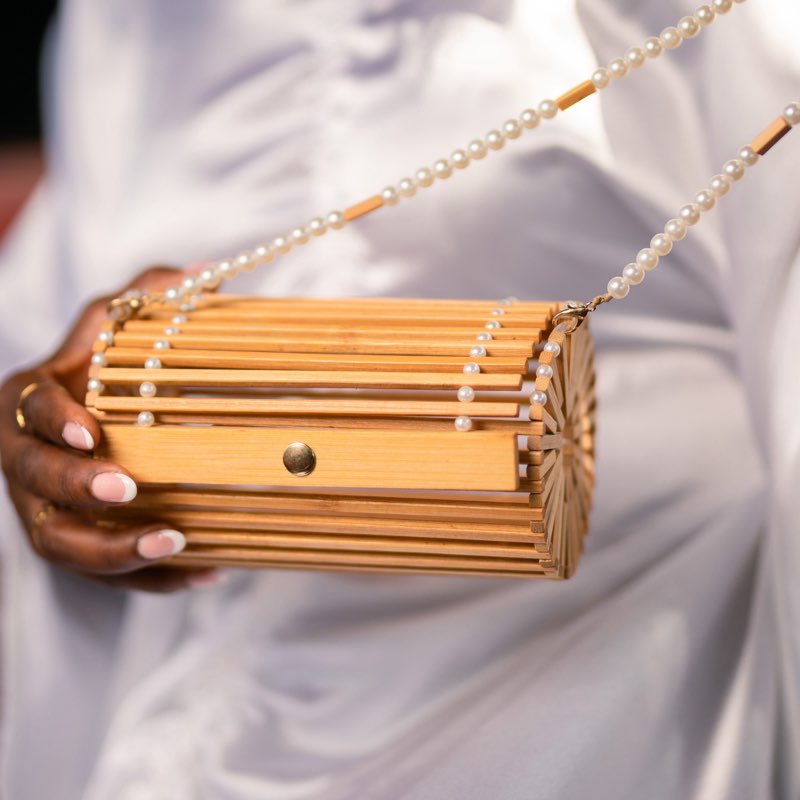 Aba Nyansa Bamboo Pearl Bag - View 4