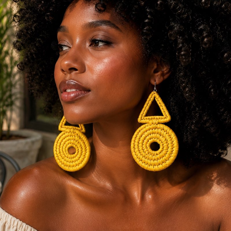 Naya Raffia Earring - View 2
