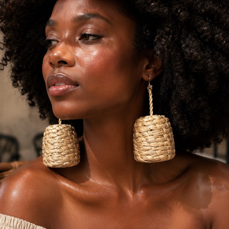 Afi Raffia Earring - View 3