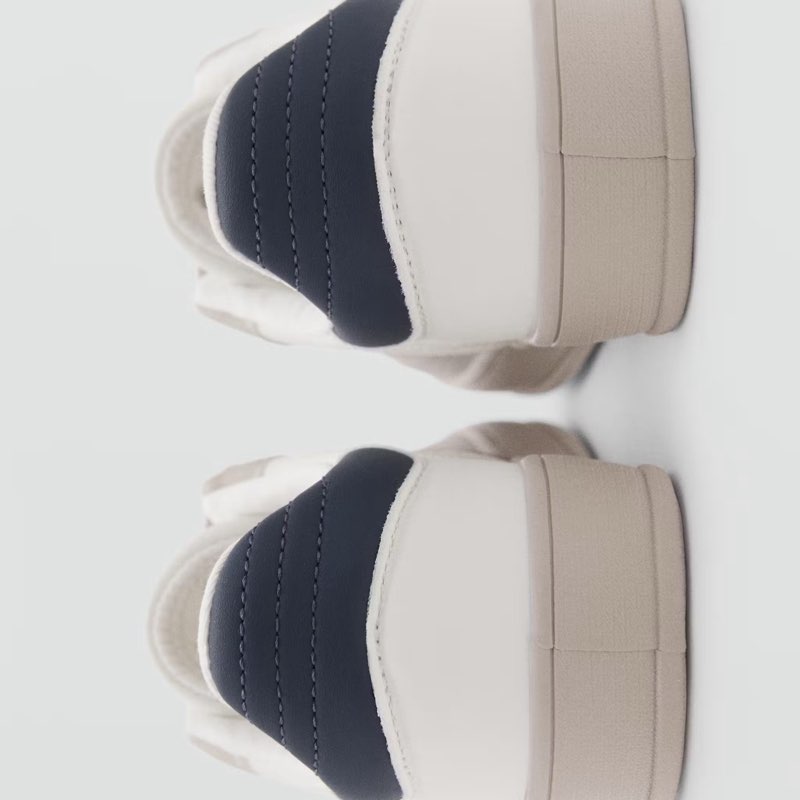 Leather mixed sneakers| MANGO EU 29 - View 2