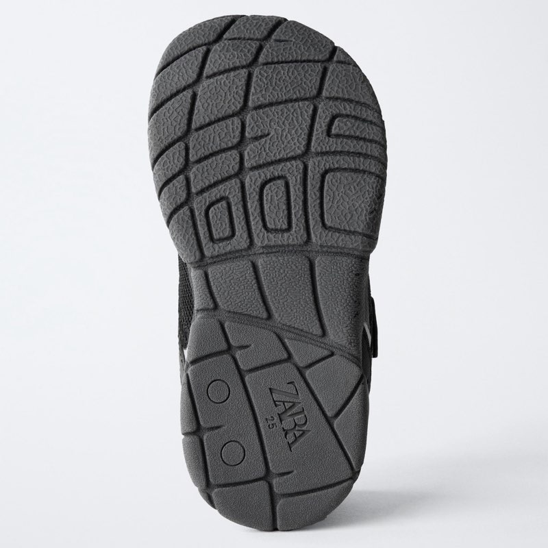 ZARA TECHNICAL BAREFOOT SANDALS ANTHRACITE GREY EU23 - View 4