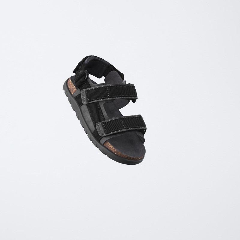 ZARA TECHNICAL BAREFOOT SANDALS ANTHRACITE GREY EU23 - View 5