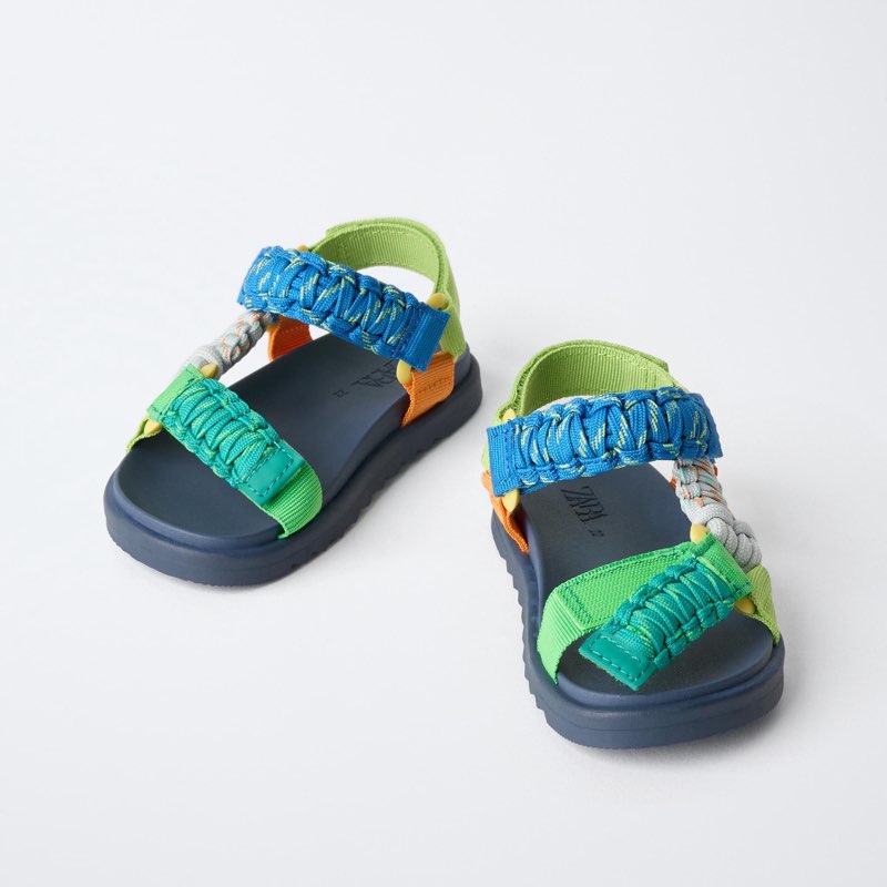 Zara TECHNICAL SANDALS MULTICOLOURED EU 23 - View 2