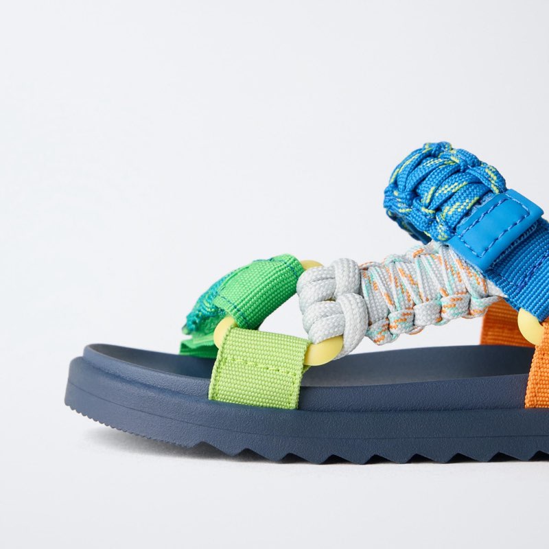 Zara TECHNICAL SANDALS MULTICOLOURED EU 23 - View 3