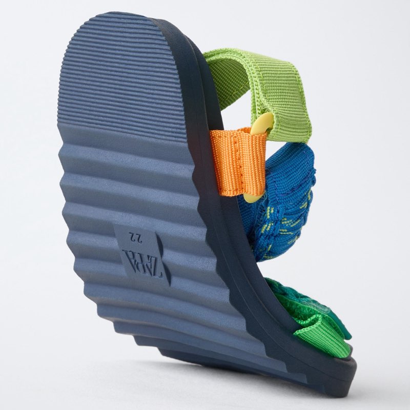 Zara TECHNICAL SANDALS MULTICOLOURED EU 23 - View 4