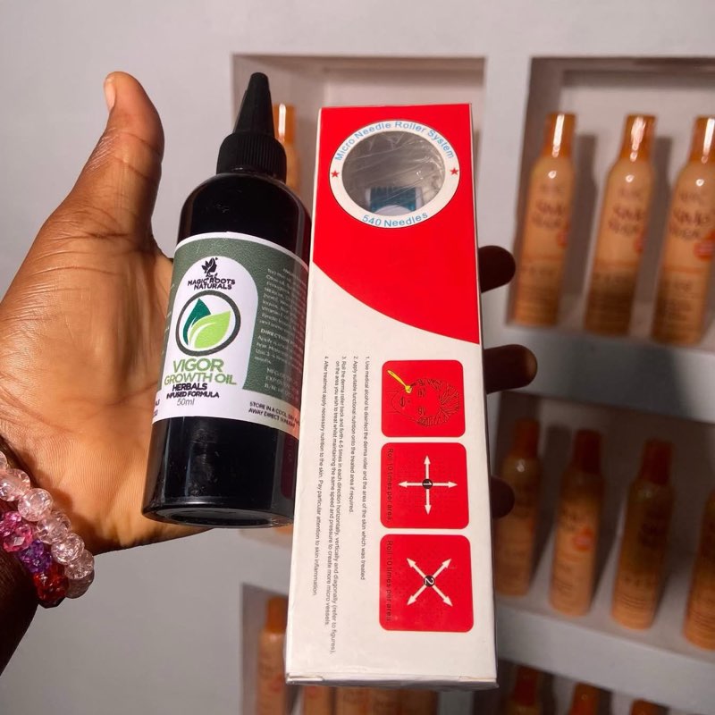 Vigor growth oil and derma roller - View 3