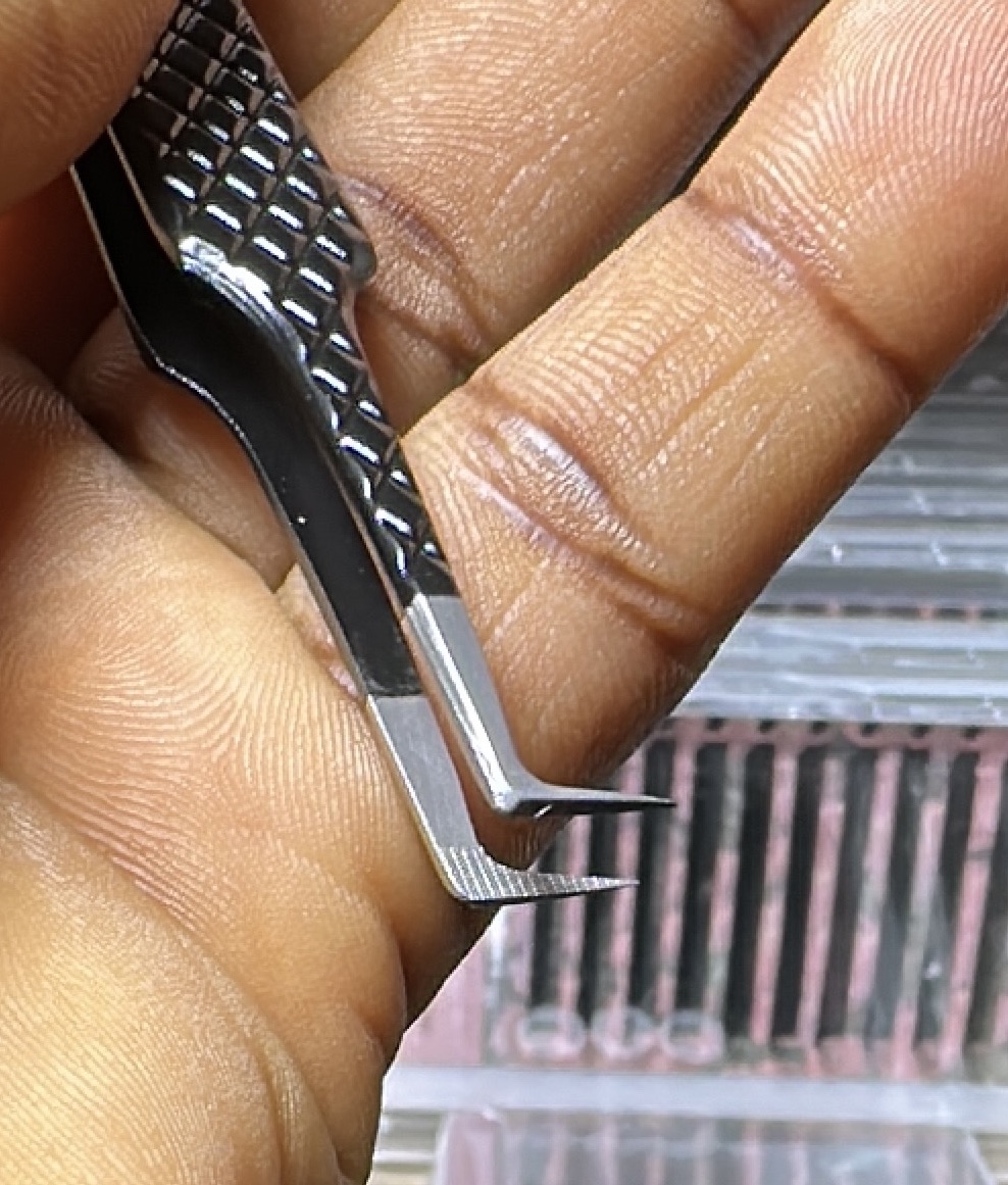 Fiber tip tweezer 90 