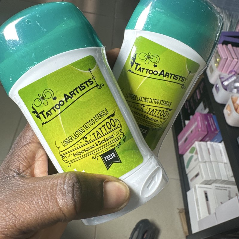 Green card stencil gel