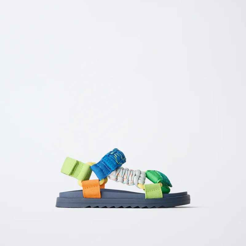 Zara TECHNICAL SANDALS MULTICOLOURED EU 23
