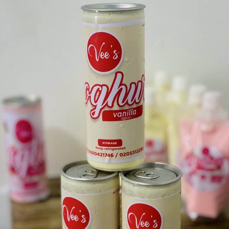 Vanilla and vanilla with wheat can yoghurt (330ml)