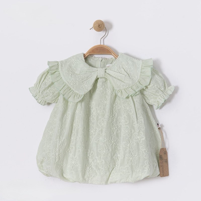 GIRL DRESS 20617-AB GREEN | 3-18m