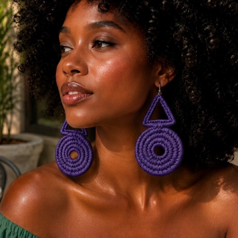 Naya Raffia Earring