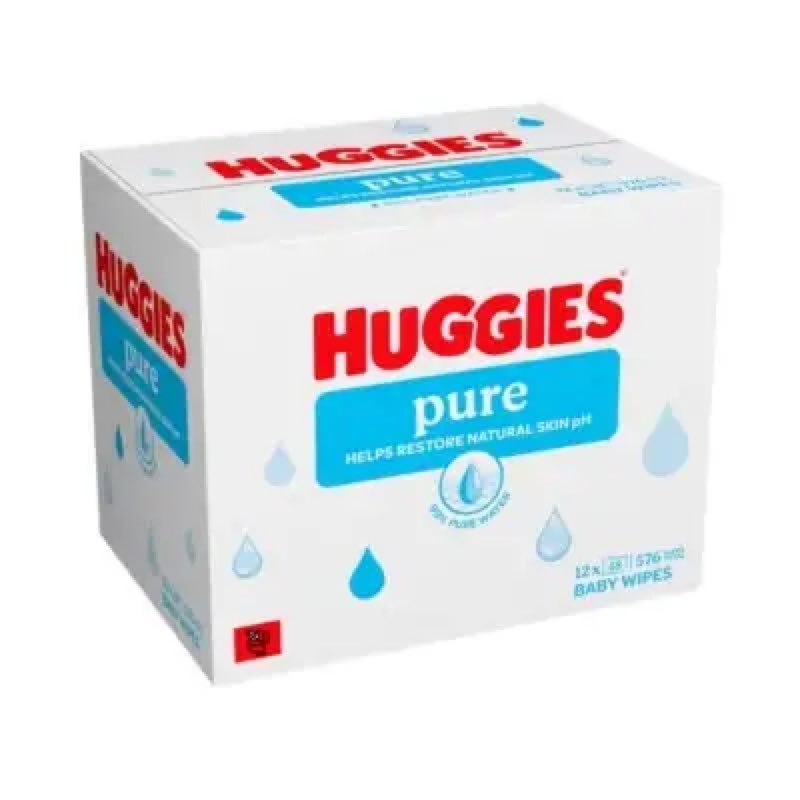 Huggies Pure Wipe 12*48pcs (99% pure Water)