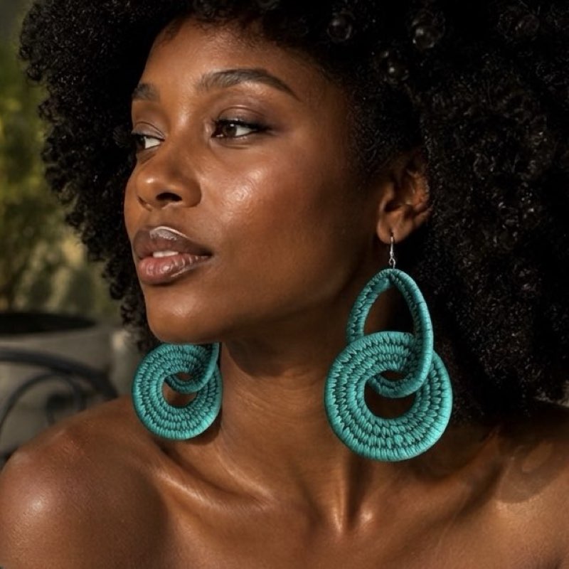 Kemi Raffia Earring